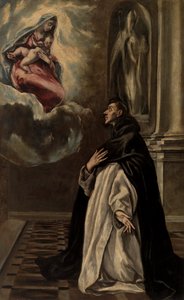 Verschijning van de Maagd en het Kind aan Sint Hyacinth door El Greco